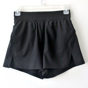 Sonoma Black Elastic Waistband Stretchy Athletic Athleisure Workout Shorts Small